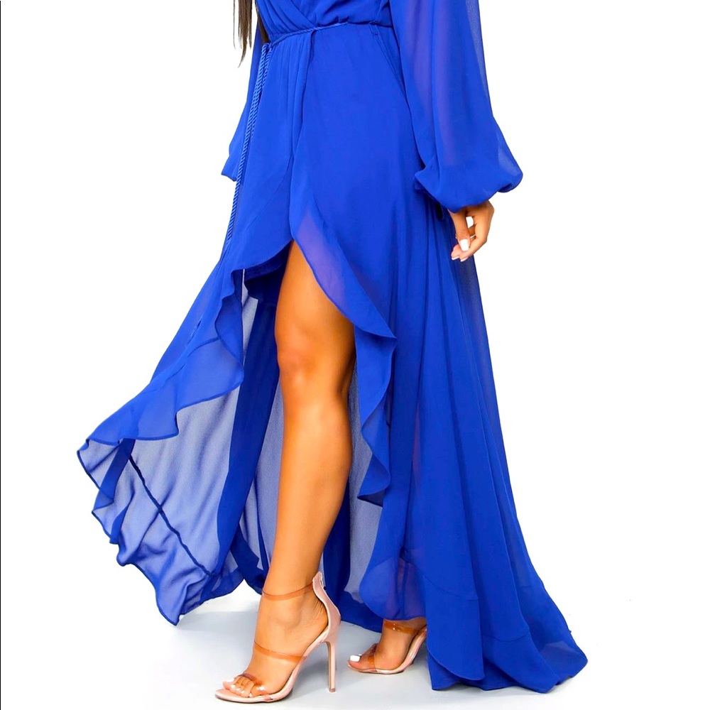 Royal blue dress